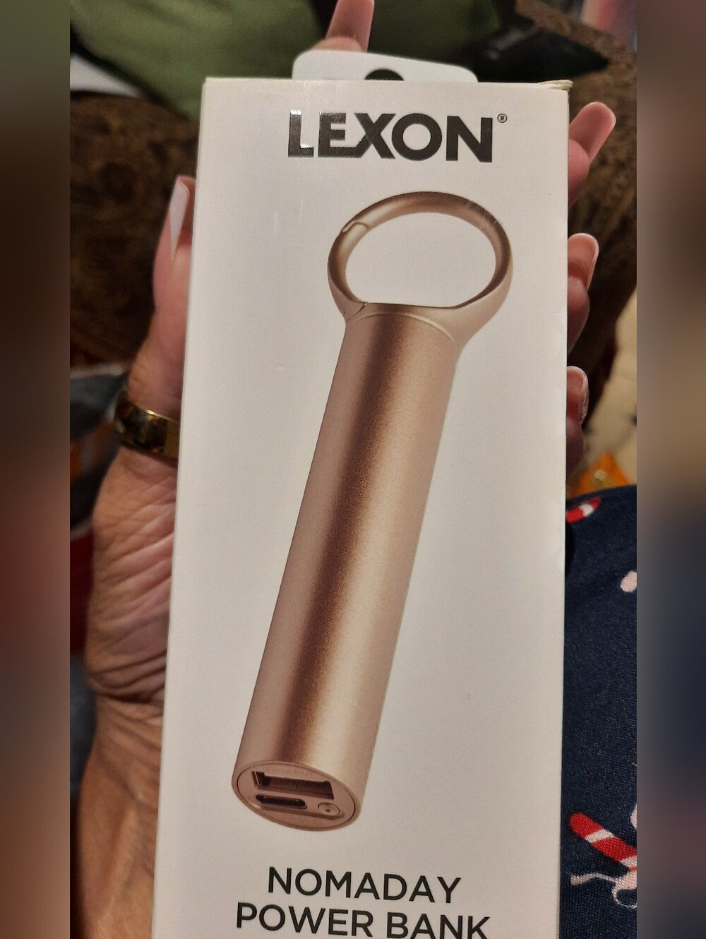 Lexon Nomaday Power Bank – Rose Gold Portable Charger In Original Box W/clip